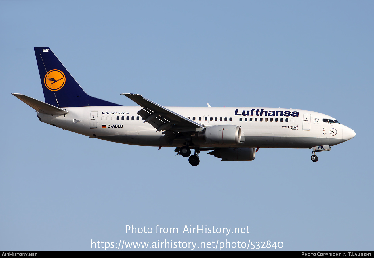 Aircraft Photo of D-ABEB | Boeing 737-330 | Lufthansa | AirHistory.net #532840