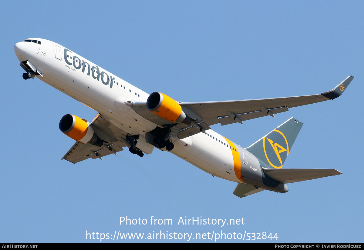 Aircraft Photo of D-ABUP | Boeing 767-3Q8/ER | Condor Flugdienst | AirHistory.net #532844