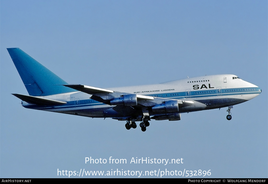 Aircraft Photo of ZS-SPA | Boeing 747SP-44 | South African Airways - Suid-Afrikaanse Lugdiens | AirHistory.net #532896