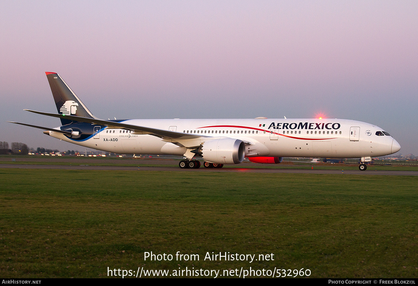 Aircraft Photo of XA-ADD | Boeing 787-9 Dreamliner | AeroMéxico | AirHistory.net #532960