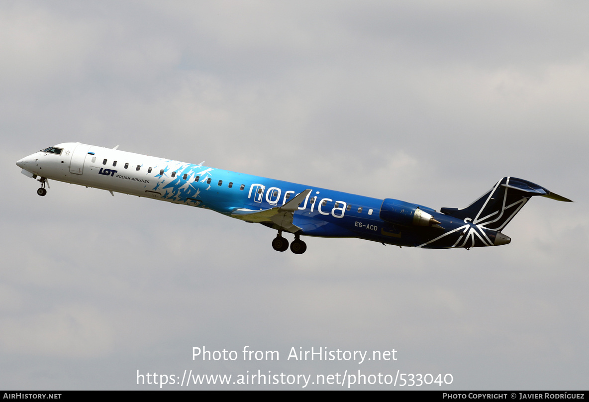 Aircraft Photo of ES-ACD | Bombardier CRJ-900ER (CL-600-2D24) | Nordica | AirHistory.net #533040