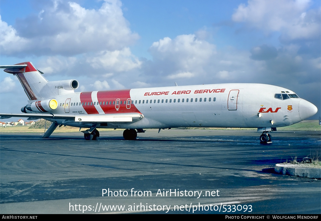 Aircraft Photo of F-GCGQ | Boeing 727-227/Adv | EAS - Europe Aero Service | AirHistory.net #533093