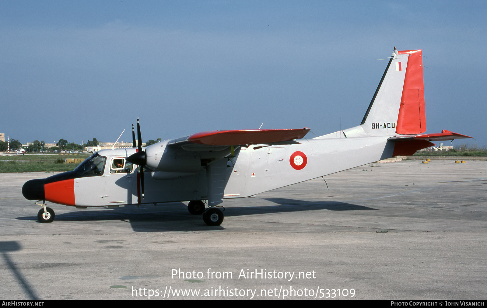 Aircraft Photo of 9H-ACU | Britten-Norman BN-2B-26 Islander | Malta - Air Force | AirHistory.net #533109