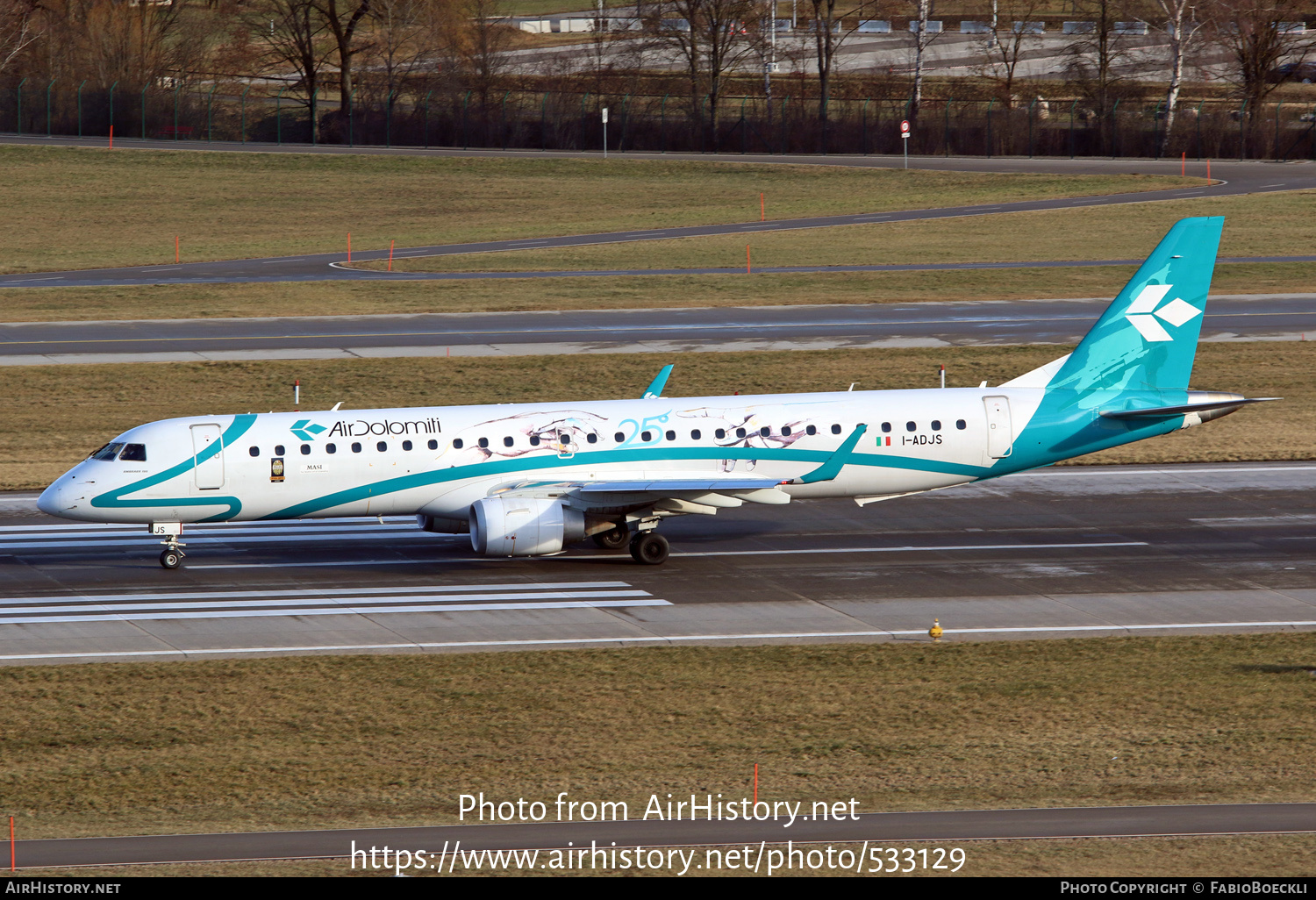 Aircraft Photo of I-ADJS | Embraer 195LR (ERJ-190-200LR) | Air Dolomiti | AirHistory.net #533129