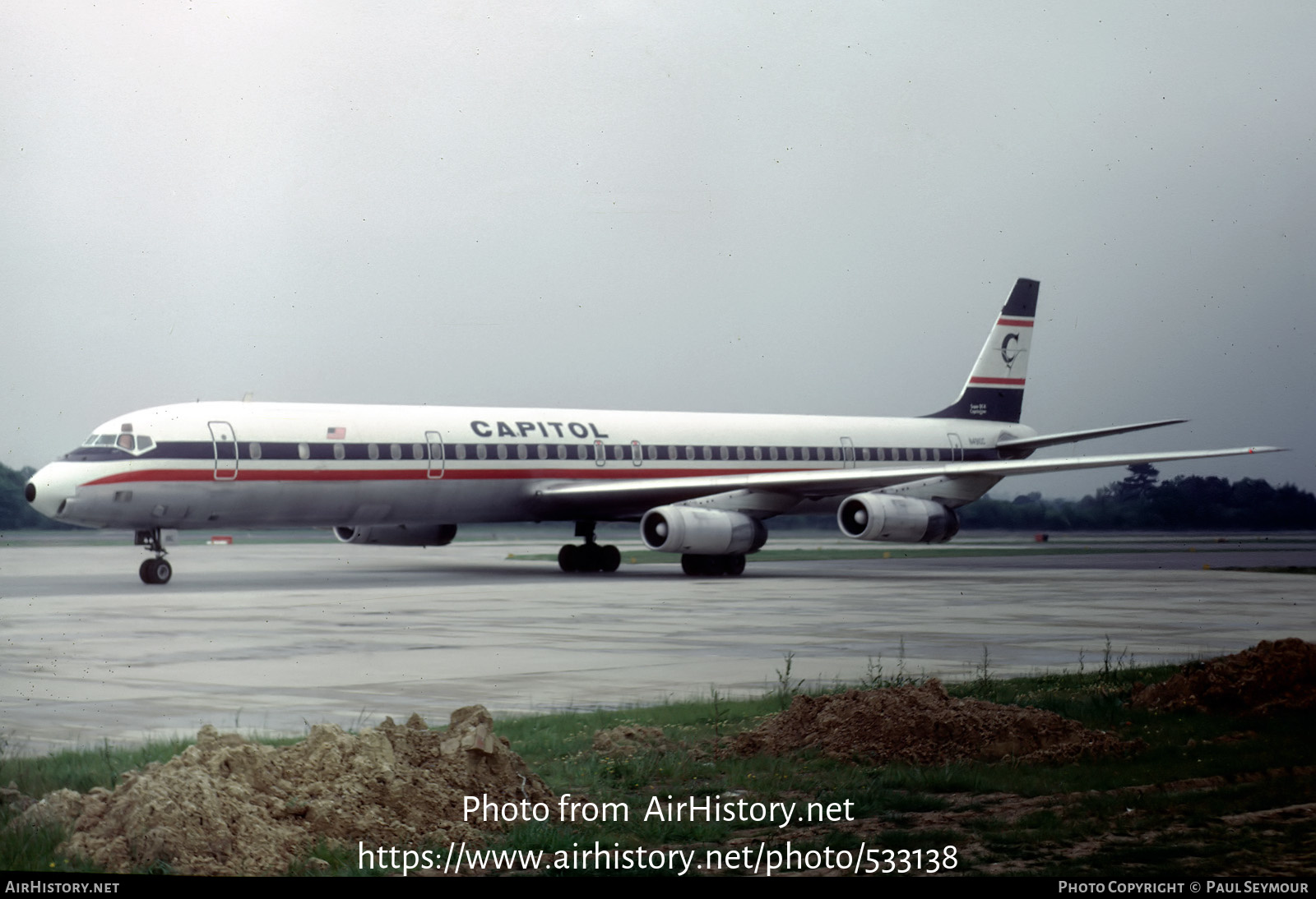 Aircraft Photo of N4910C | McDonnell Douglas DC-8-63CF | Capitol Airways | AirHistory.net #533138