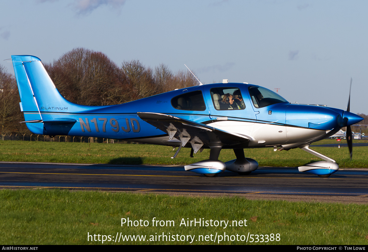 Aircraft Photo of N179JD | Cirrus SR-22T G6-GTS Platinum | AirHistory.net #533388