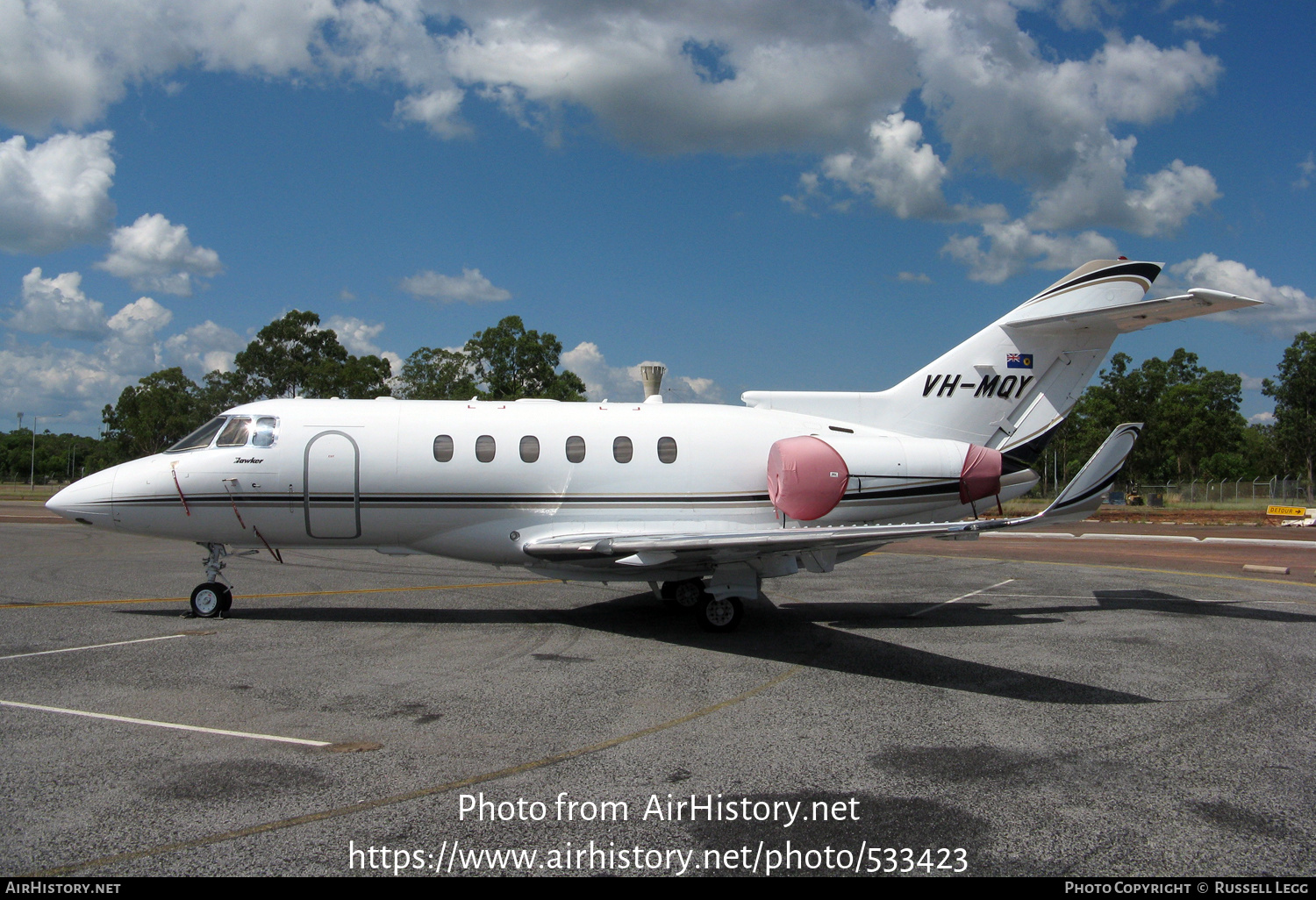 Aircraft Photo of VH-MQY | Raytheon Hawker 850XP | AirHistory.net #533423