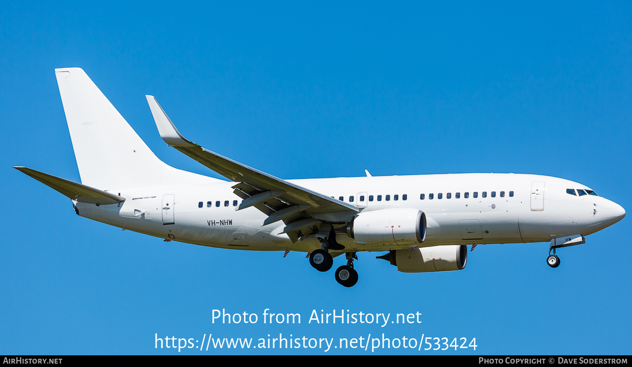 Aircraft Photo of VH-NHW | Boeing 737-7K2 | AirHistory.net #533424