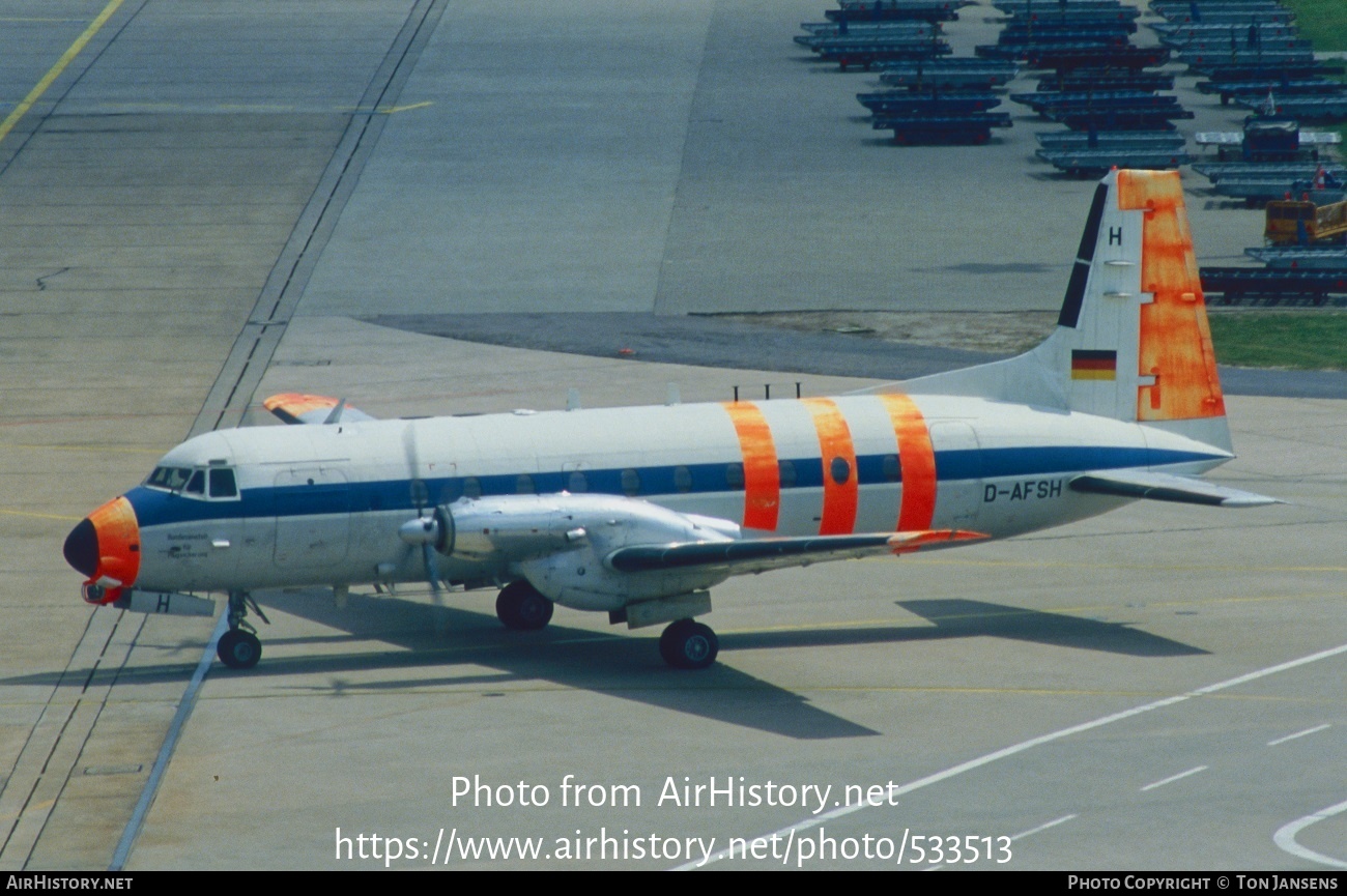 Aircraft Photo of D-AFSH | Hawker Siddeley HS-748 Srs2/244 | BFS - Bundesanstalt für Flugsicherung | AirHistory.net #533513