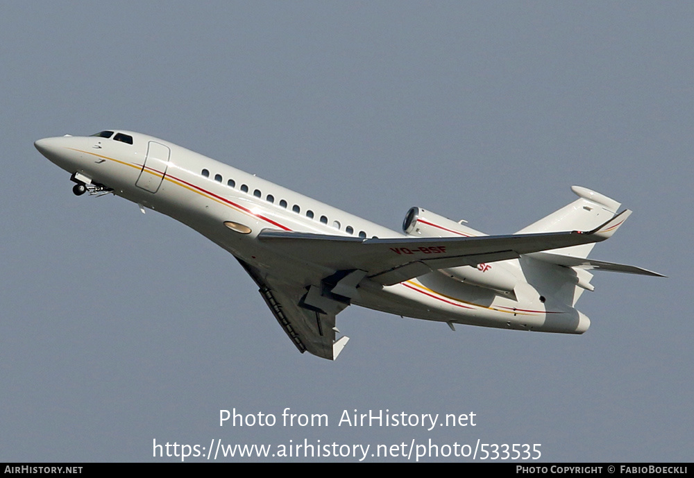 Aircraft Photo of VQ-BSF | Dassault Falcon 7X | AirHistory.net #533535