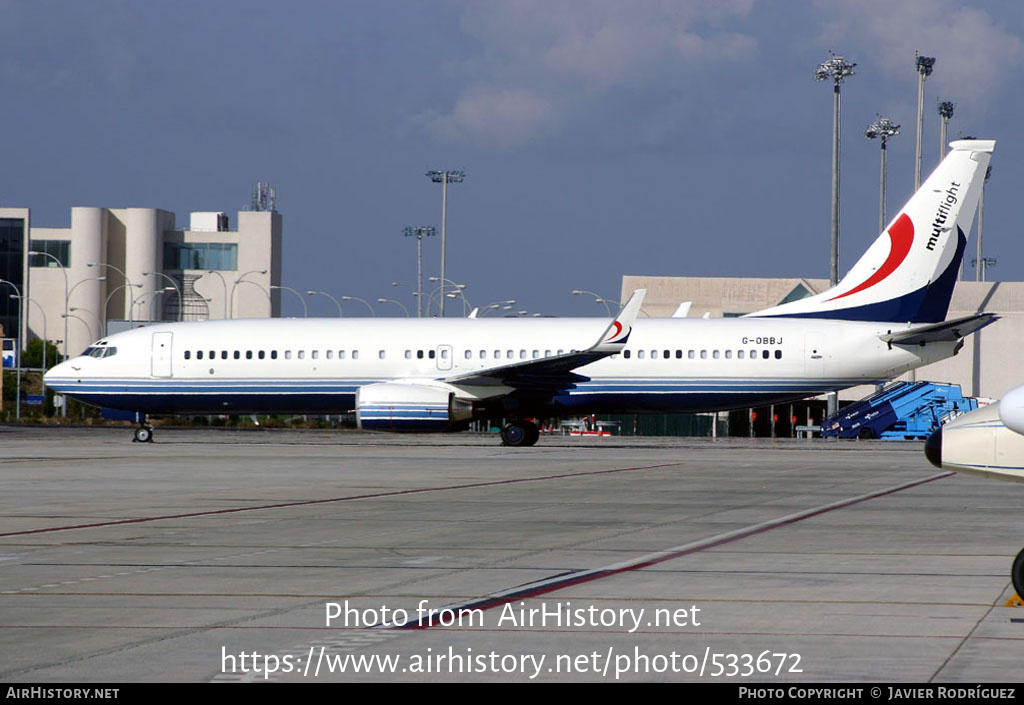 Aircraft Photo of G-OBBJ | Boeing 737-8DR BBJ2 | Multiflight | AirHistory.net #533672