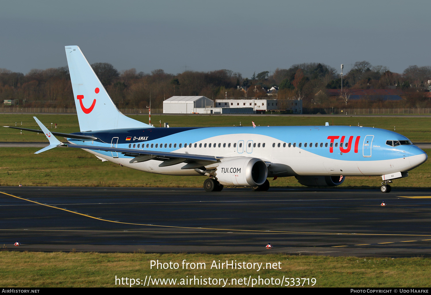 Aircraft Photo of D-AMAX | Boeing 737-8 Max 8 | TUI | AirHistory.net #533719