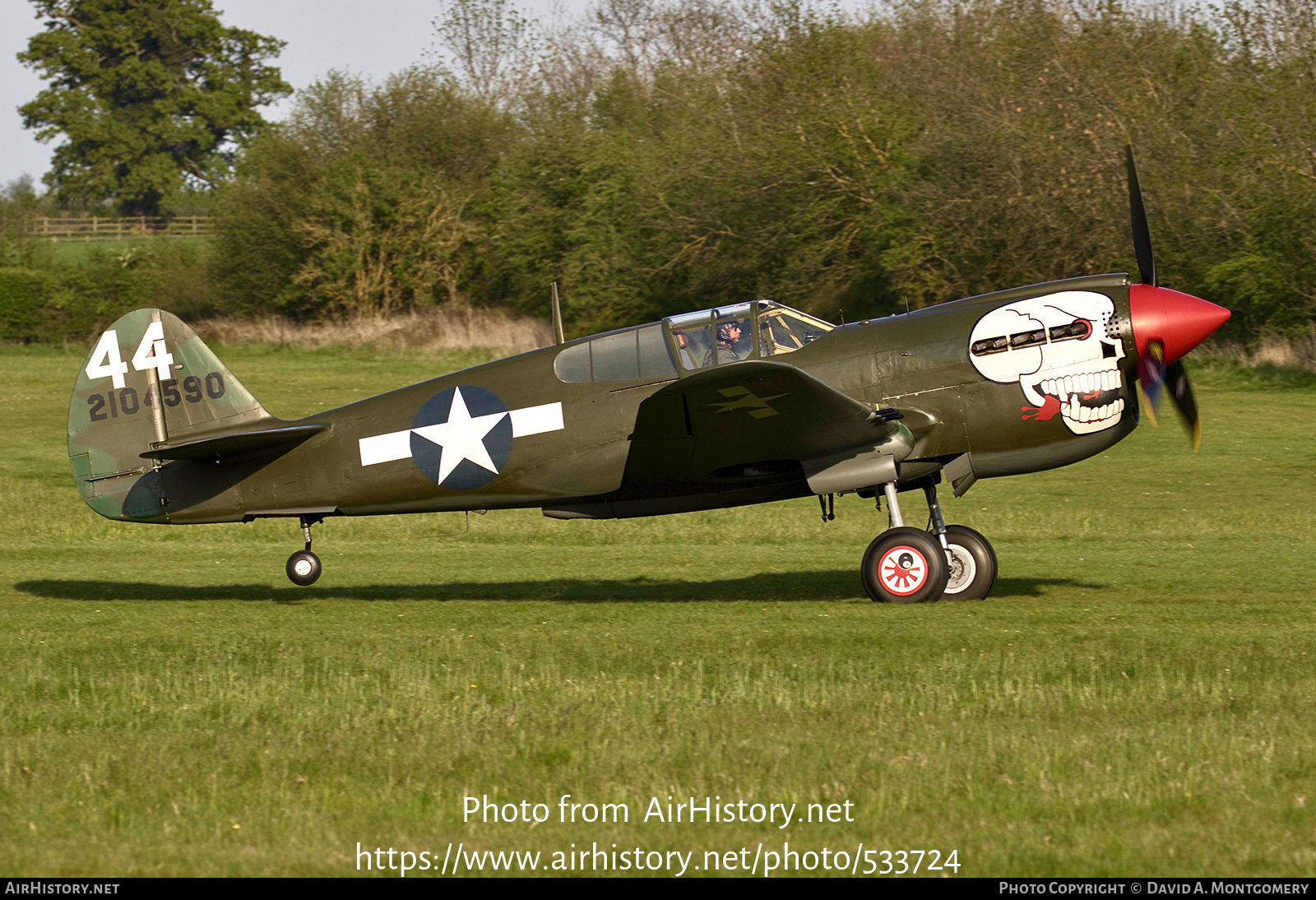 Aircraft Photo of G-KITT / 2104590 | Curtiss P-40M Warhawk | USA - Air Force | AirHistory.net #533724