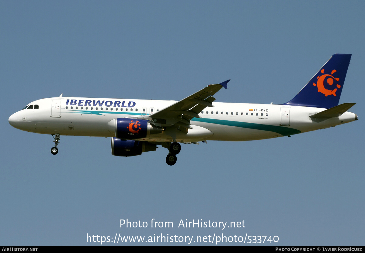 Aircraft Photo of EC-KYZ | Airbus A320-214 | Iberworld Airlines | AirHistory.net #533740