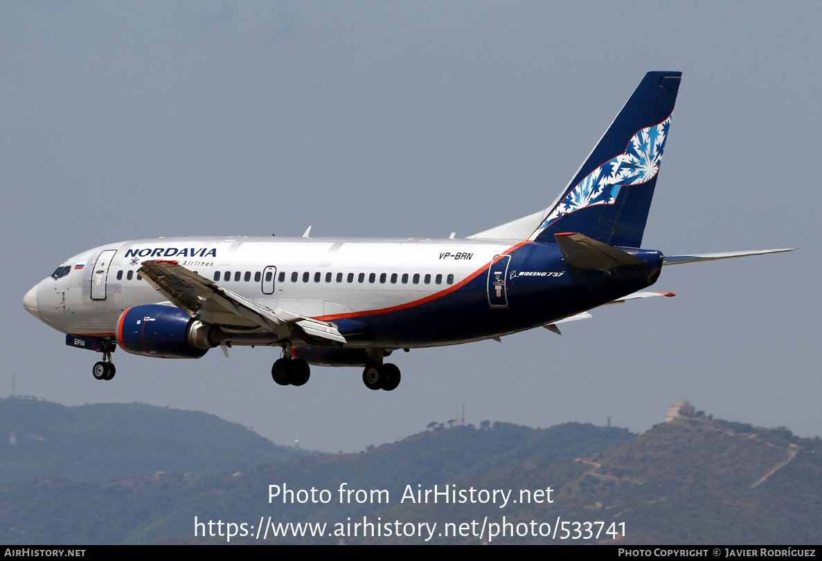 Aircraft Photo of VP-BRN | Boeing 737-5Y0 | Nordavia - Regional Airlines | AirHistory.net #533741