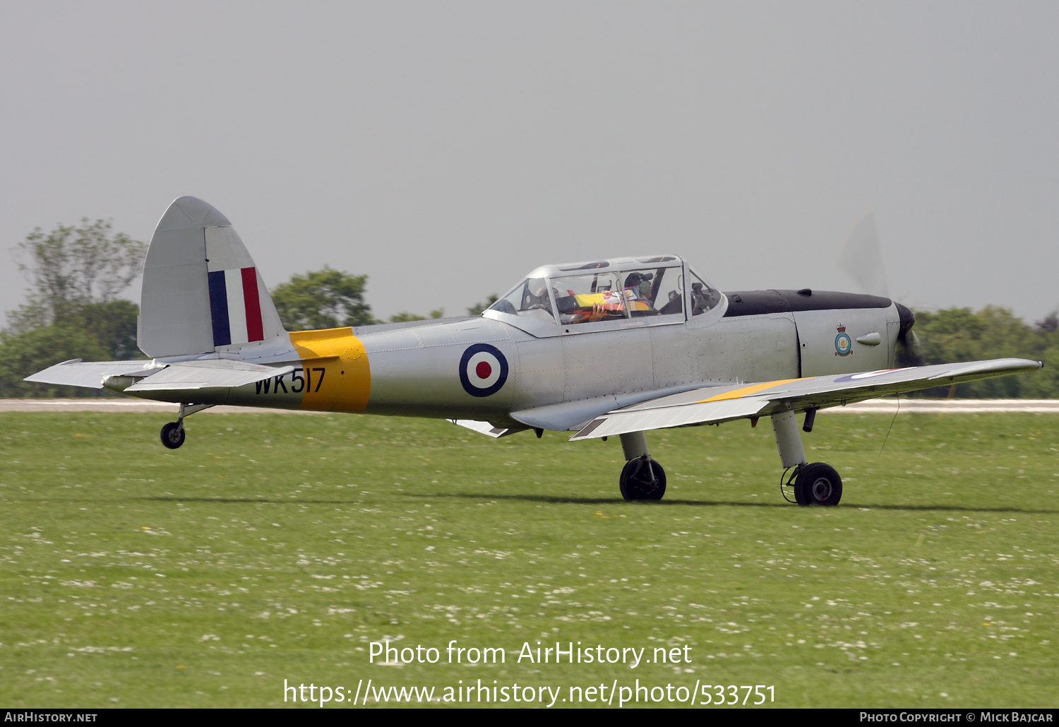 Aircraft Photo of G-ULAS / WK517 | De Havilland DHC-1 Chipmunk Mk22 | UK - Air Force | AirHistory.net #533751