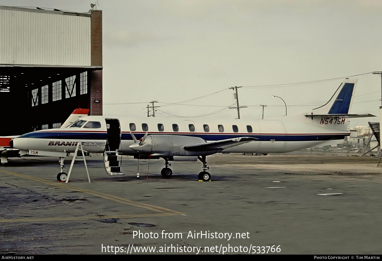 Aircraft Photo of N5475M | Swearingen SA-226TC Metro II | Braniff Express | AirHistory.net #533766