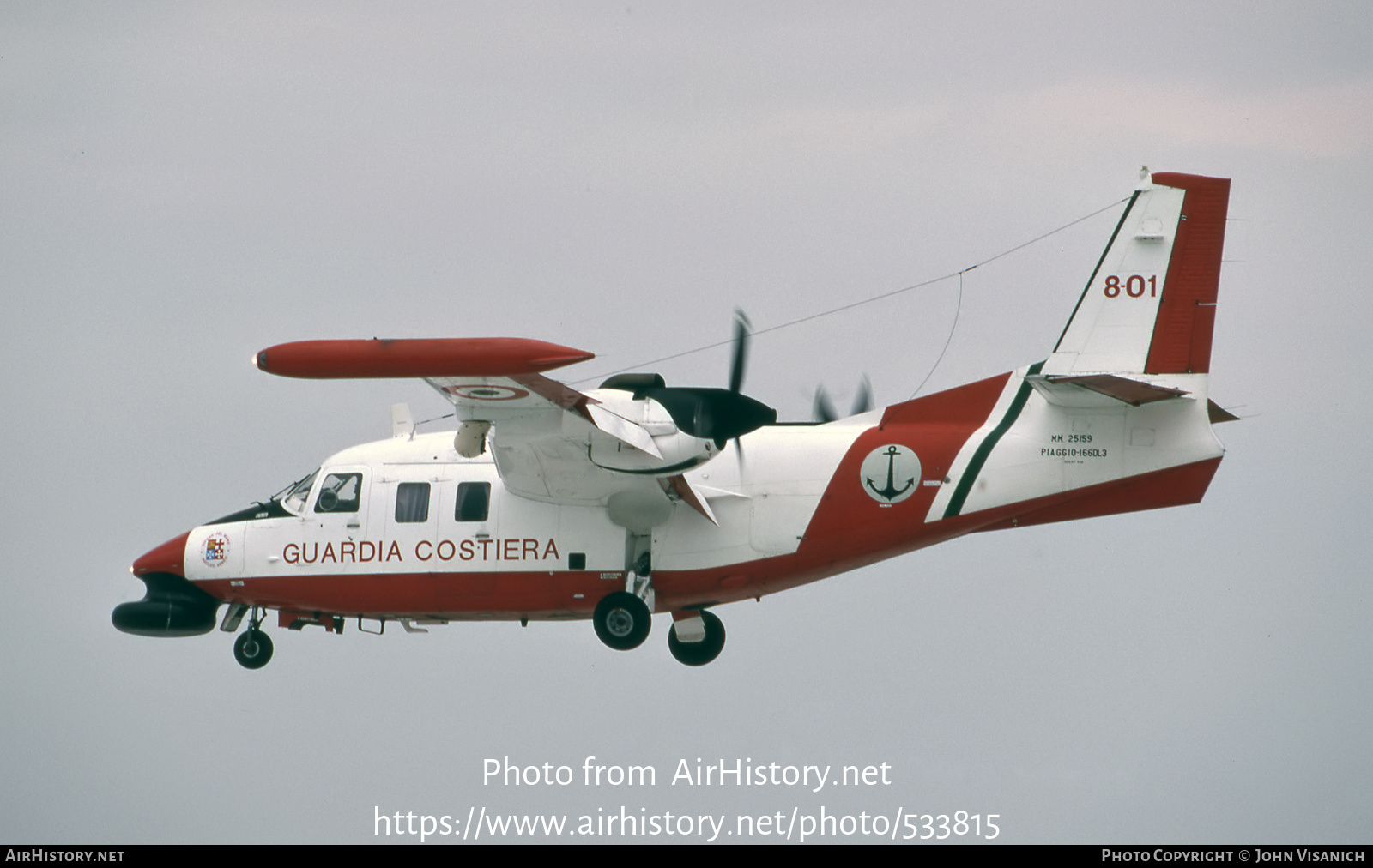 Aircraft Photo of MM25159 | Piaggio P-166DL-3/SEM1 | Italy - Guardia Costiera | AirHistory.net #533815