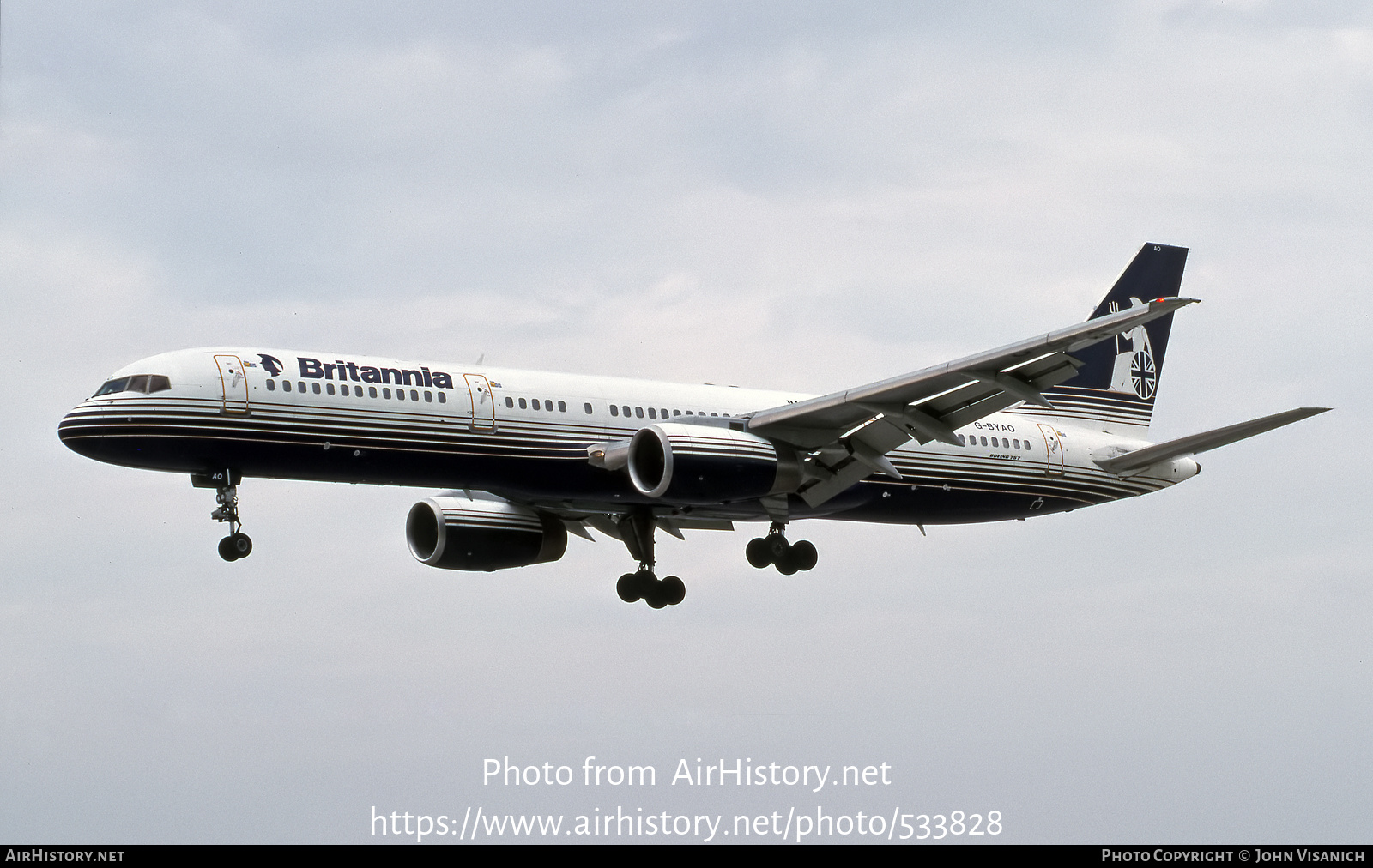 Aircraft Photo of G-BYAO | Boeing 757-204 | Britannia Airways | AirHistory.net #533828