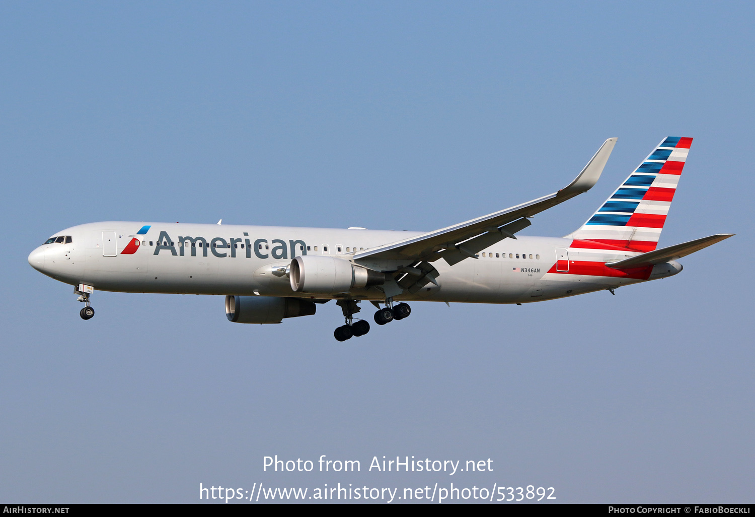 Aircraft Photo of N346AN | Boeing 767-323/ER | American Airlines | AirHistory.net #533892