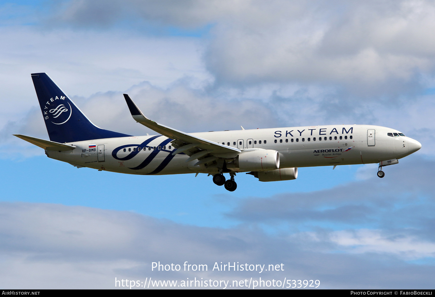 Aircraft Photo of VP-BMB | Boeing 737-800 | Aeroflot - Russian Airlines | AirHistory.net #533929