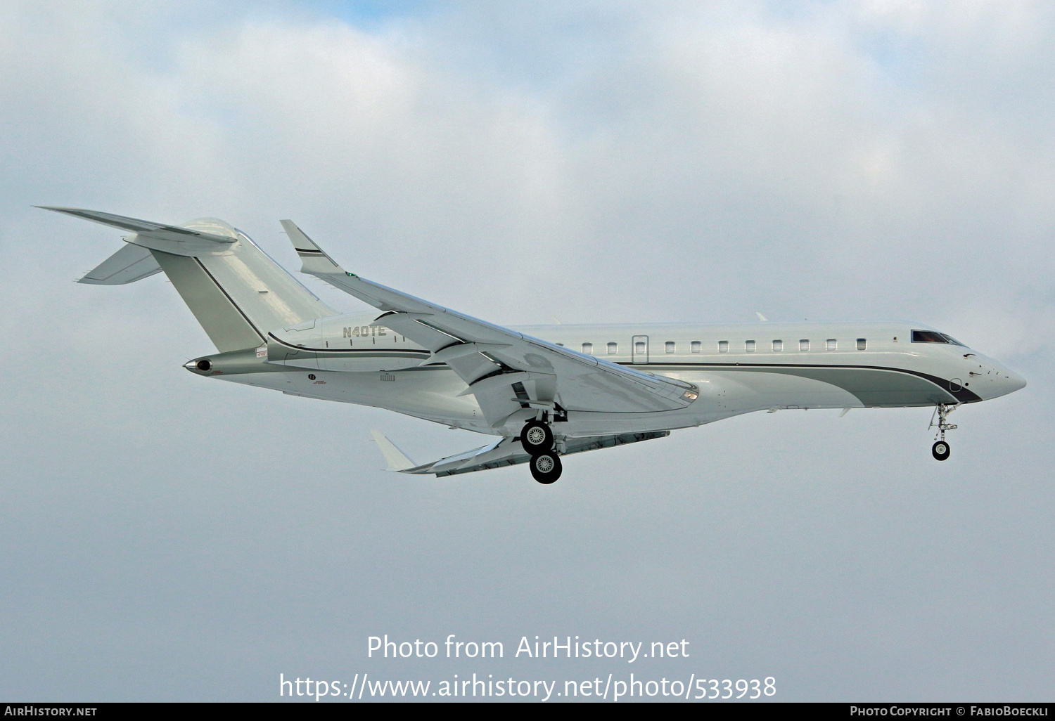 Aircraft Photo of N40TE | Bombardier Global 5000 (BD-700-1A11) | AirHistory.net #533938