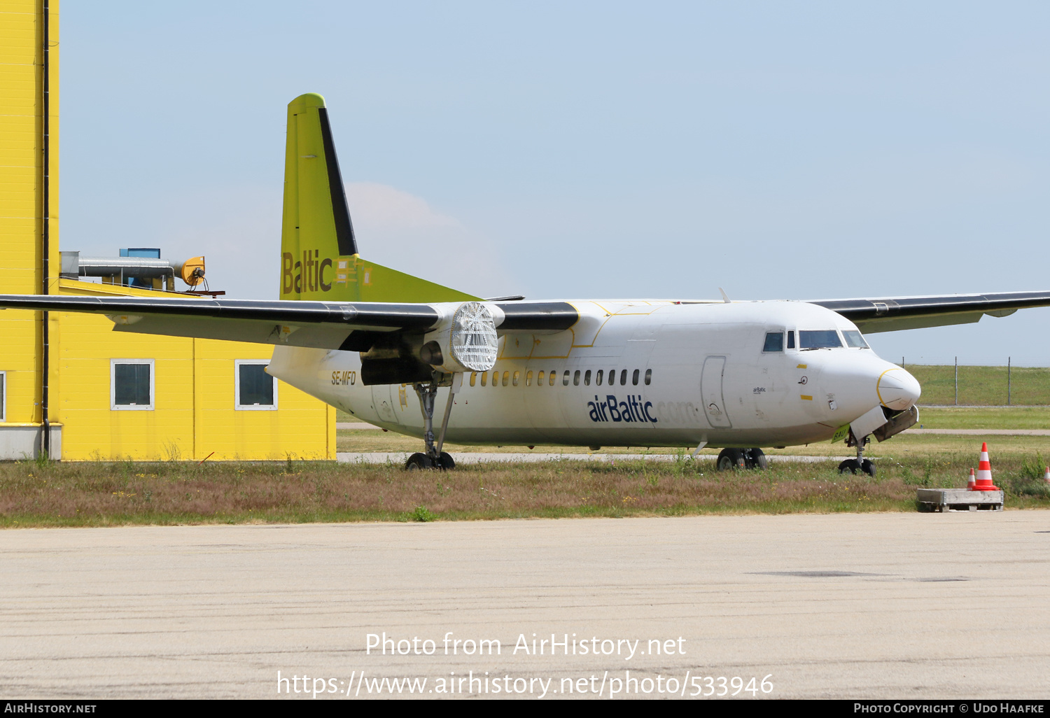 Aircraft Photo of SE-MFD | Fokker 50/F | AirBaltic | AirHistory.net #533946