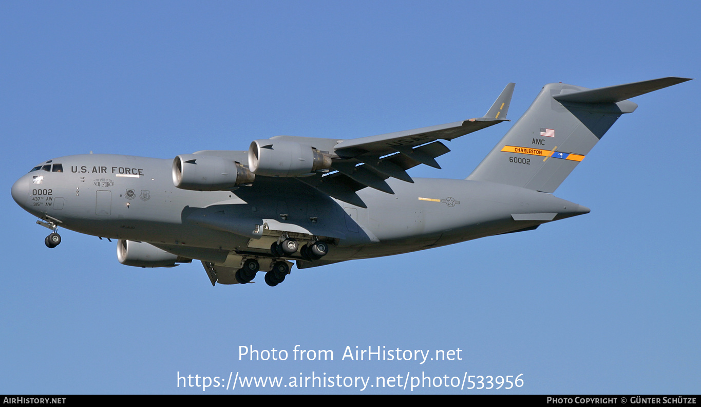 Aircraft Photo of 96-0002 / 60002 | McDonnell Douglas C-17A Globemaster III | USA - Air Force | AirHistory.net #533956