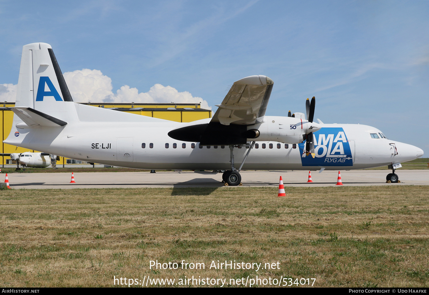 Aircraft Photo of SE-LJI | Fokker 50 | Amapola Flyg | AirHistory.net #534017