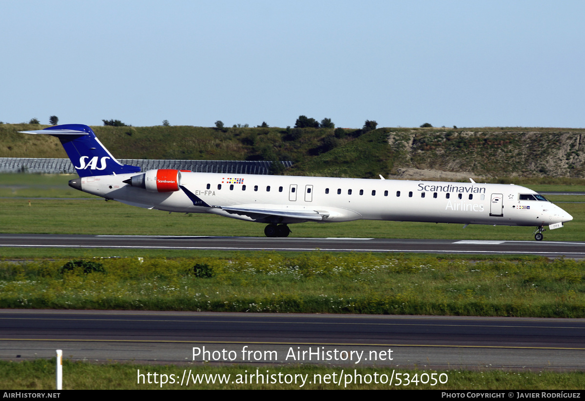 Aircraft Photo of EI-FPA | Bombardier CRJ-900LR (CL-600-2D24) | Scandinavian Airlines - SAS | AirHistory.net #534050