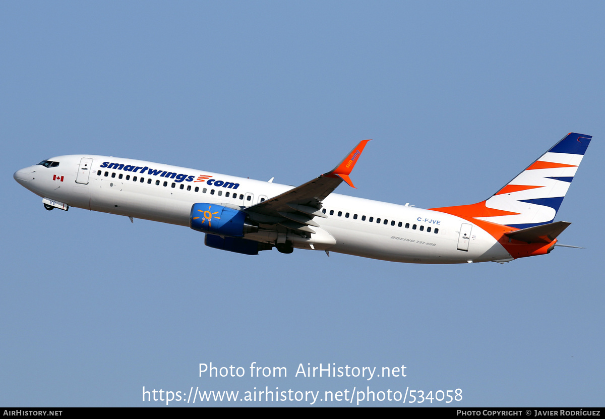 Aircraft Photo of C-FJVE | Boeing 737-8DC | Smartwings | AirHistory.net #534058