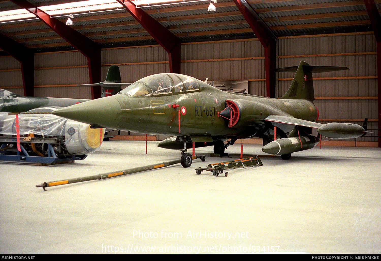 Aircraft Photo of RT-657 | Lockheed CF-104D Starfighter Mk.2 | Denmark - Air Force | AirHistory.net #534157