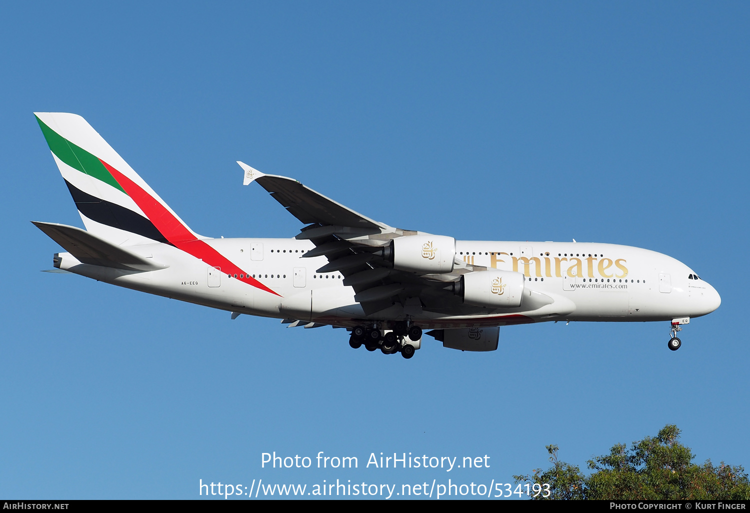 Aircraft Photo of A6-EEQ | Airbus A380-861 | Emirates | AirHistory.net #534193