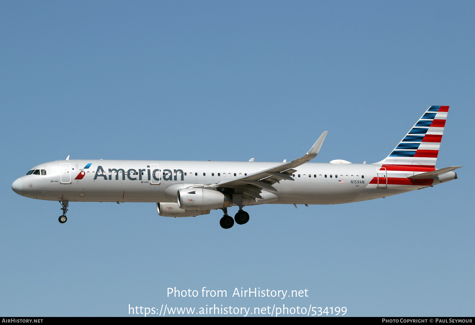 Aircraft Photo of N159AN | Airbus A321-231 | American Airlines | AirHistory.net #534199