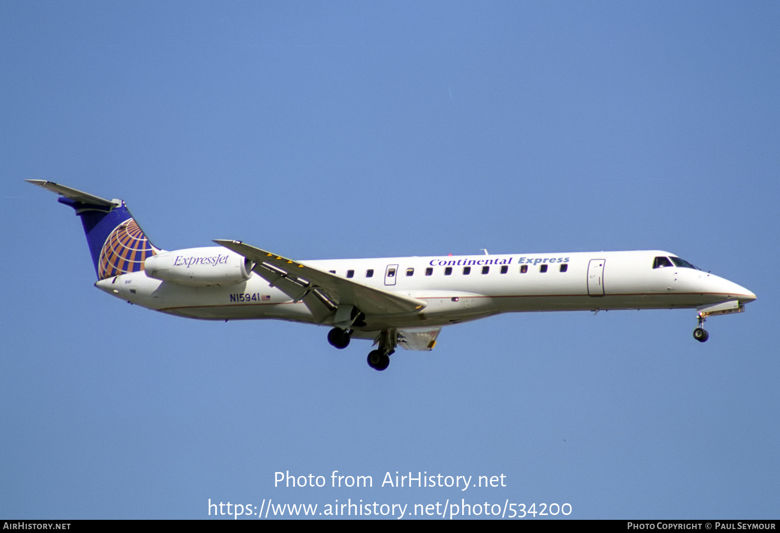 Aircraft Photo of N15941 | Embraer ERJ-145ER (EMB-145ER) | Continental Express | AirHistory.net #534200