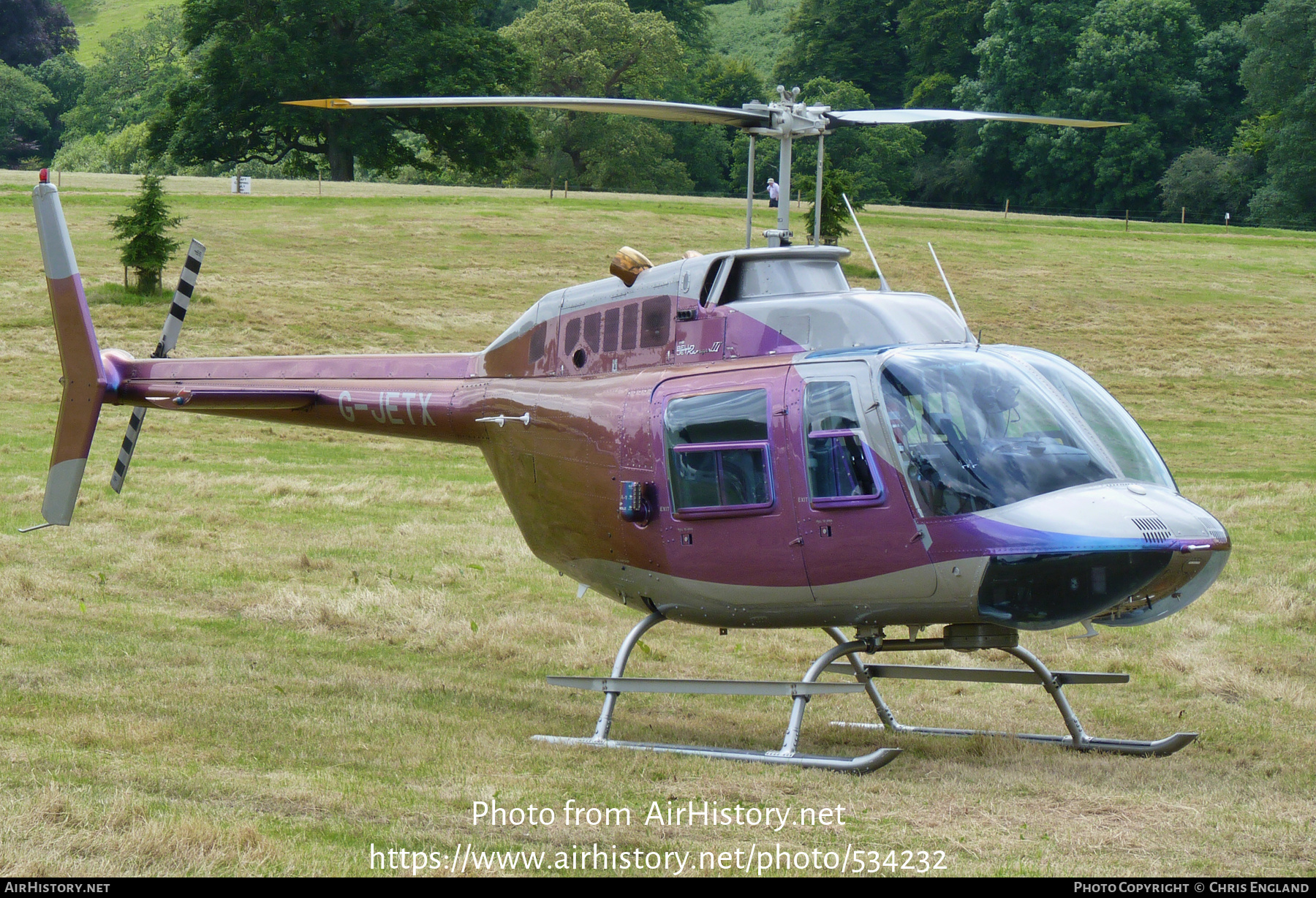 Aircraft Photo of G-JETX | Bell 206B-3 JetRanger III | AirHistory.net #534232