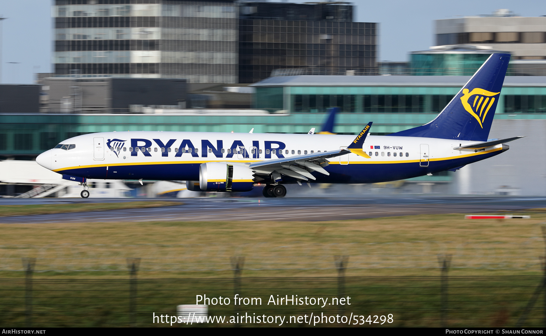 Aircraft Photo of 9H-VUW | Boeing 737-8200 Max 200 | Ryanair | AirHistory.net #534298