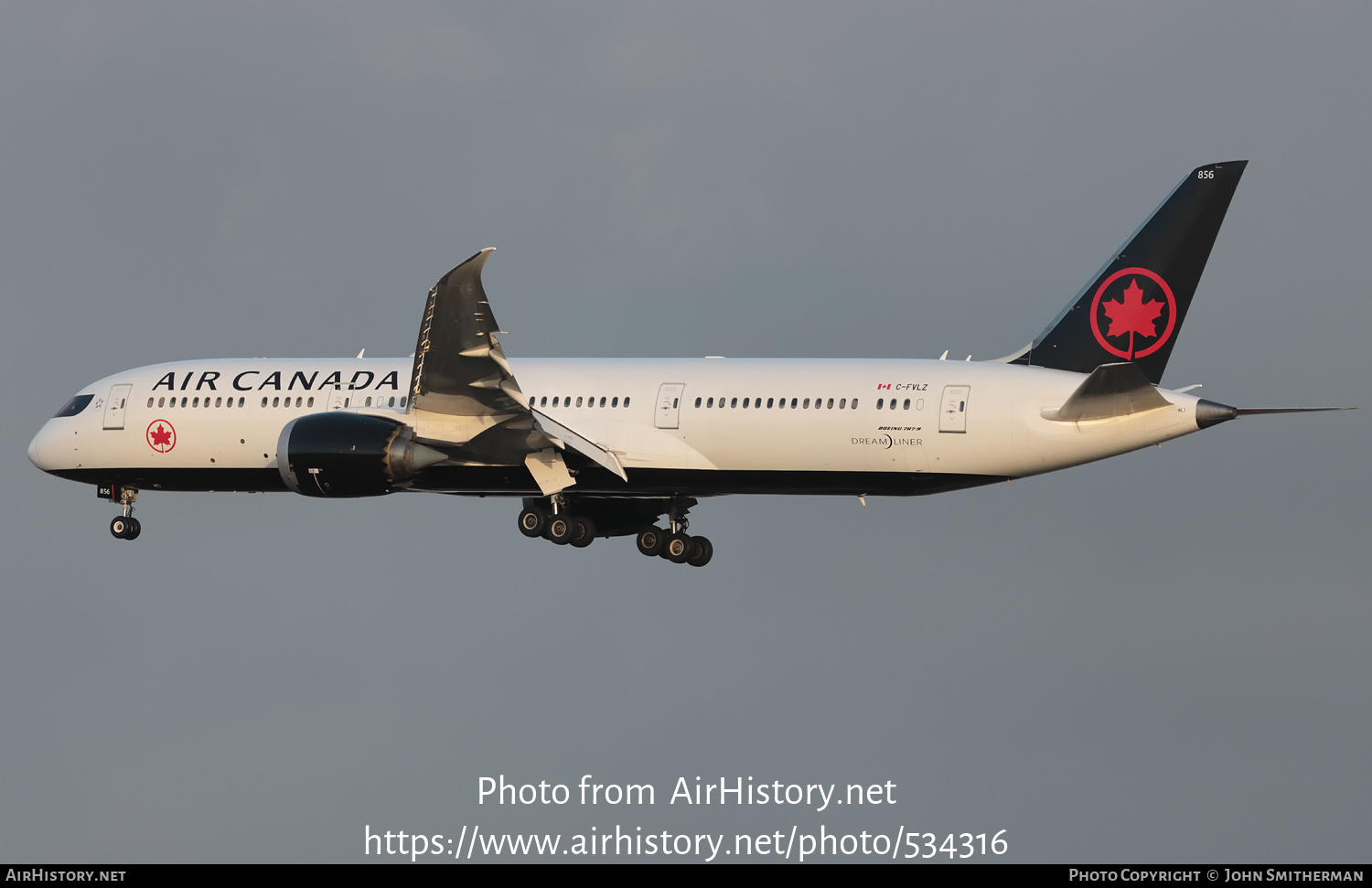 Aircraft Photo of C-FVLZ | Boeing 787-9 Dreamliner | Air Canada | AirHistory.net #534316