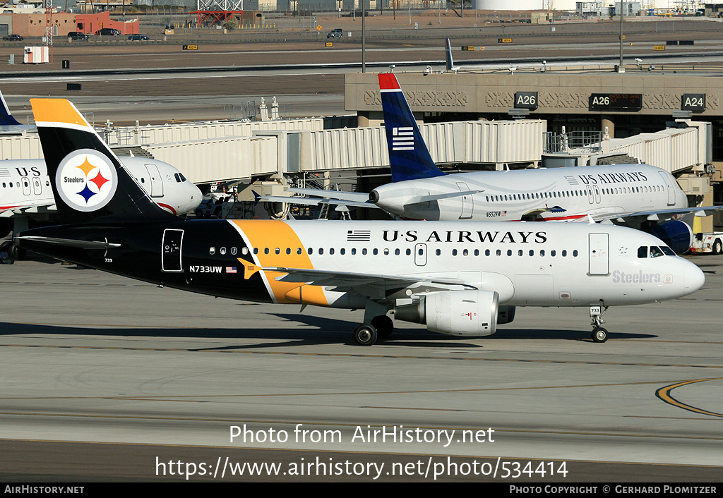 Aircraft Photo of N733UW | Airbus A319-112 | US Airways | AirHistory.net #534414