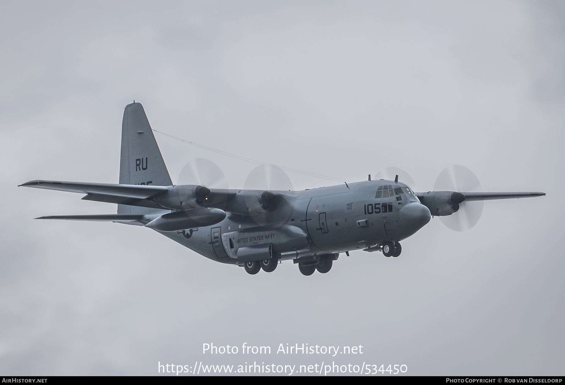 Aircraft Photo of 164105 / 4105 | Lockheed C-130T Hercules (L-382) | USA - Navy | AirHistory.net #534450