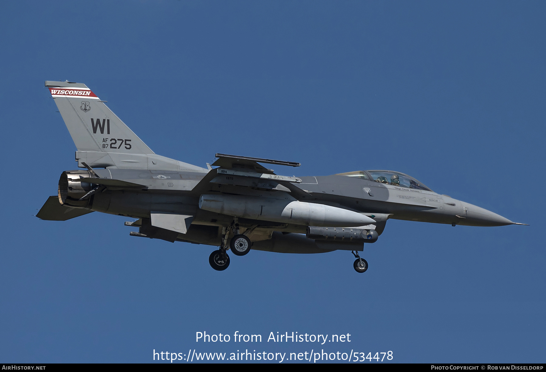 Aircraft Photo of 87-0275 / AF87-275 | General Dynamics F-16C Fighting ...