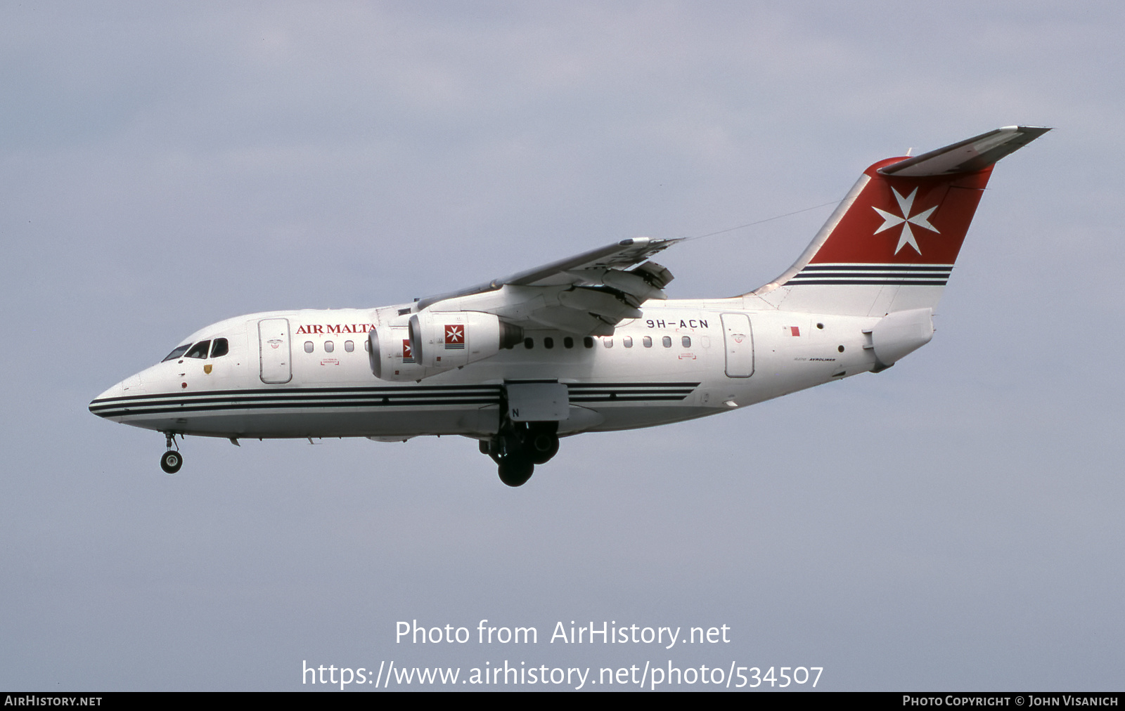 Aircraft Photo of 9H-ACN | British Aerospace Avro 146-RJ70 | Air Malta | AirHistory.net #534507