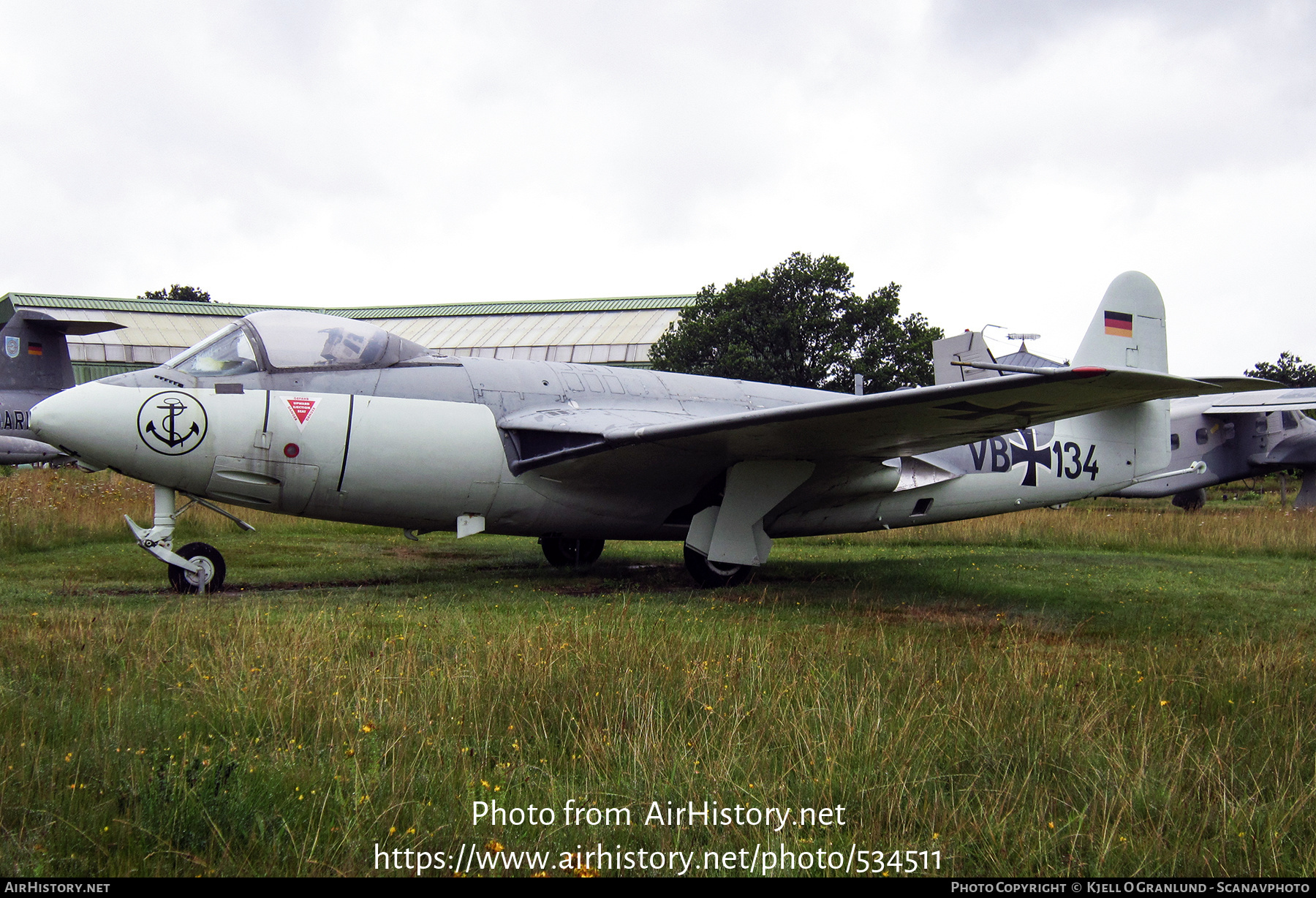 Aircraft Photo of VB-134 | Hawker Sea Hawk Mk 100 | Germany - Navy | AirHistory.net #534511