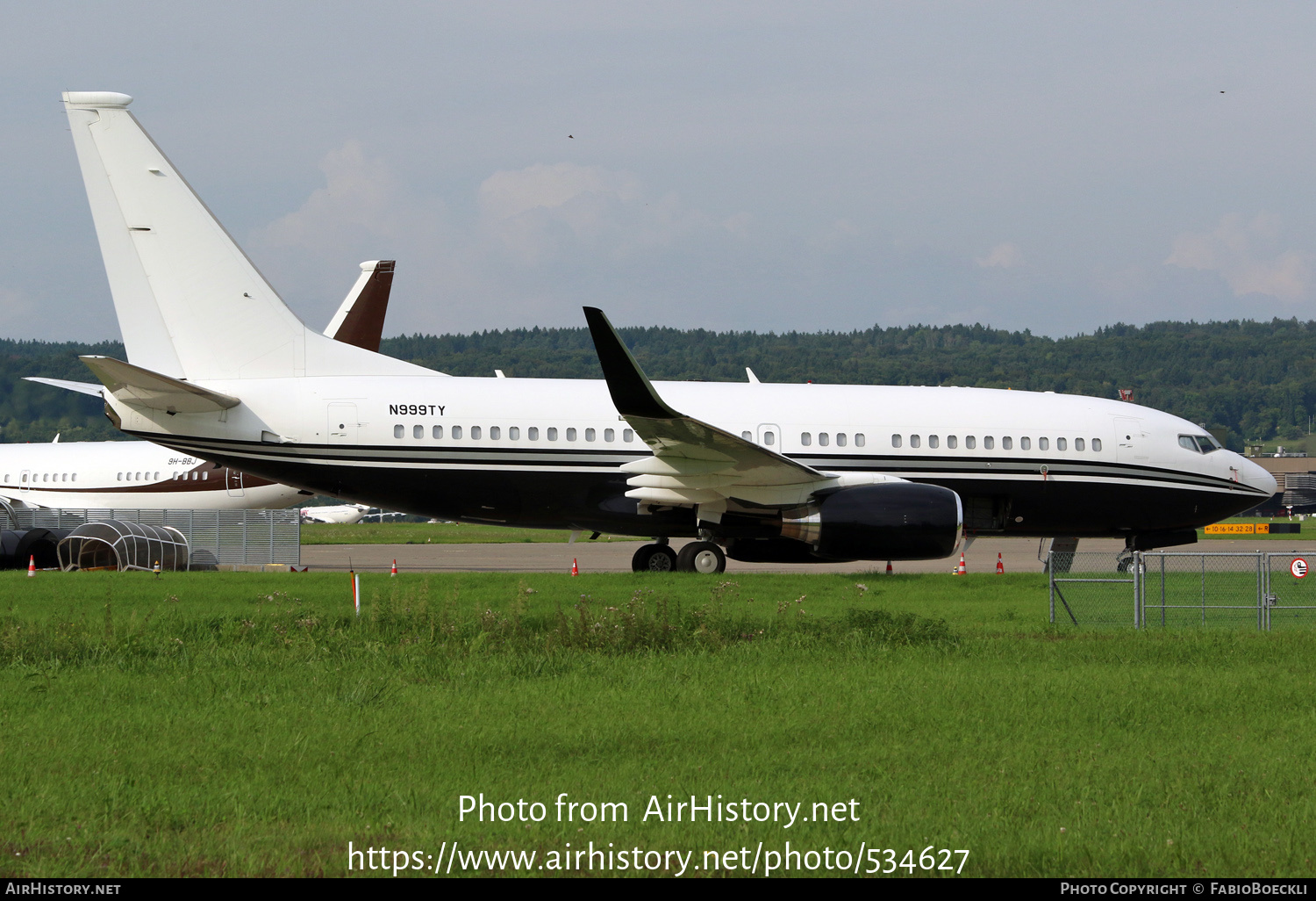 Aircraft Photo of N999TY | Boeing 737-7JR BBJ | AirHistory.net #534627