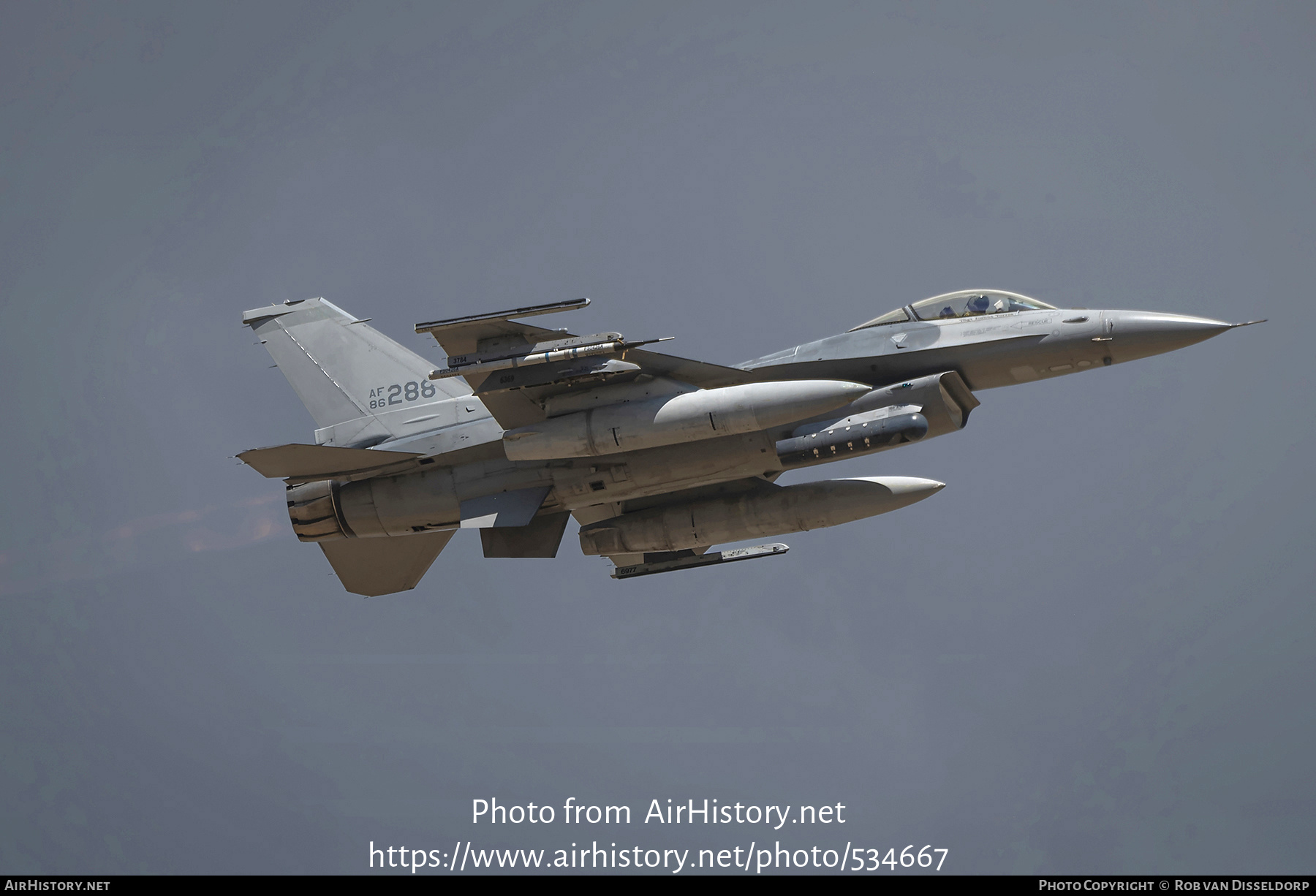 Aircraft Photo of 86-0288 / AF86-288 | General Dynamics F-16C Fighting Falcon | USA - Air Force | AirHistory.net #534667