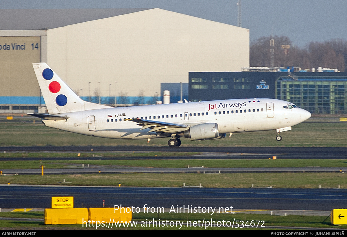 Aircraft Photo of YU-ANL | Boeing 737-3H9 | Jat Airways | AirHistory.net #534672