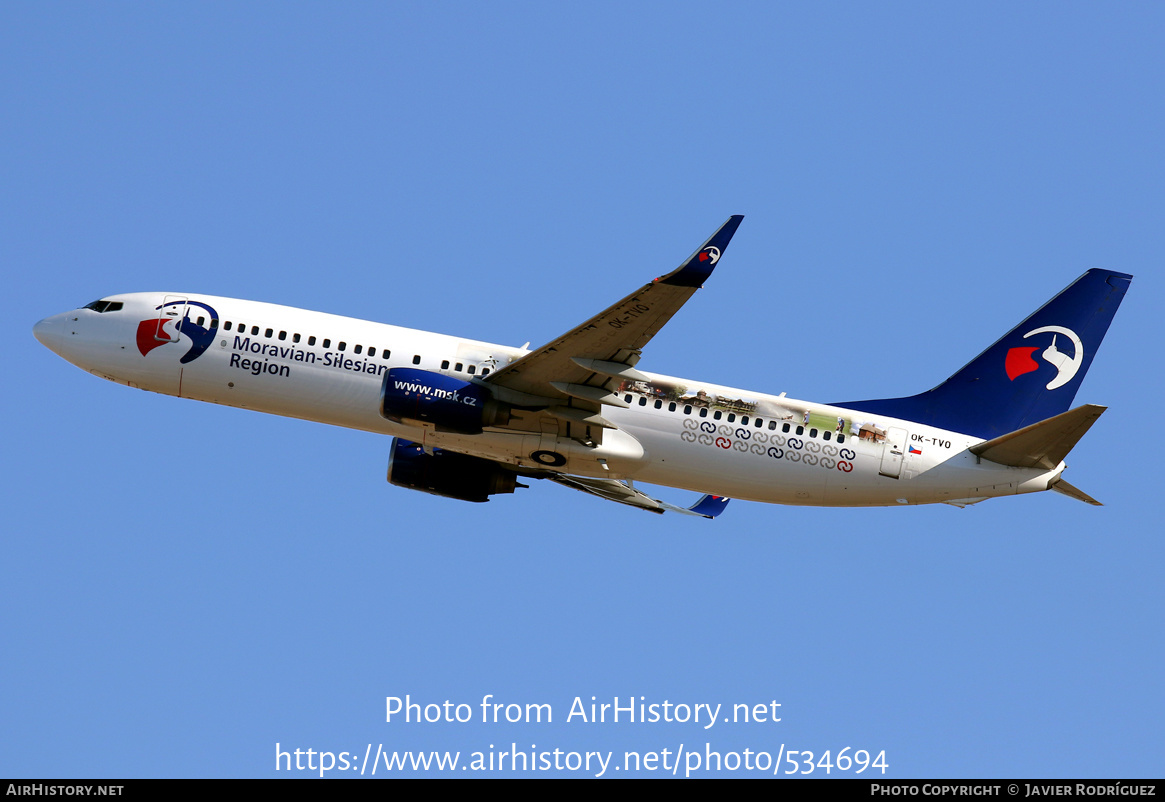 Aircraft Photo of OK-TVO | Boeing 737-8CX | Travel Service | AirHistory.net #534694