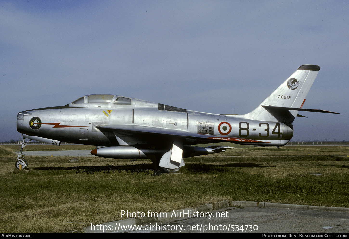 Aircraft Photo of 36619 | Republic F-84F Thunderstreak | Italy - Air Force | AirHistory.net #534730