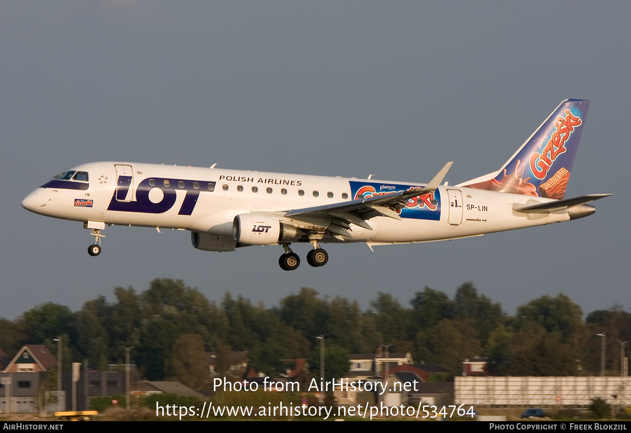 Aircraft Photo of SP-LIN | Embraer 175LR (ERJ-170-200LR) | LOT Polish Airlines - Polskie Linie Lotnicze | AirHistory.net #534764