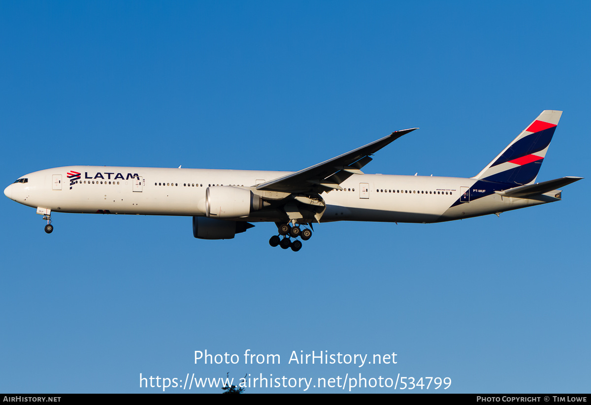 Aircraft Photo of PT-MUF | Boeing 777-32W/ER | LATAM Airlines | AirHistory.net #534799